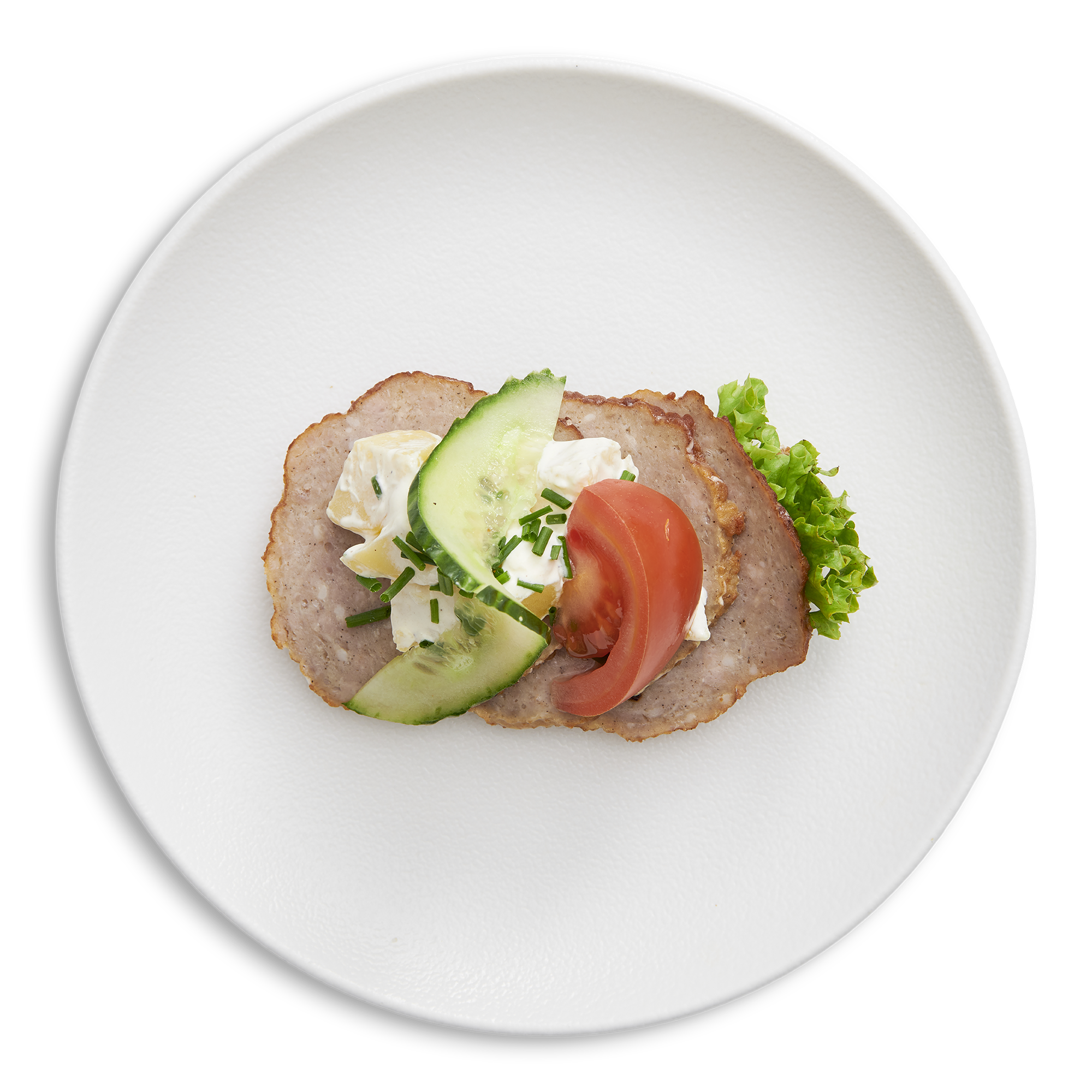 Frikadelle m. Kartoffelsalat
