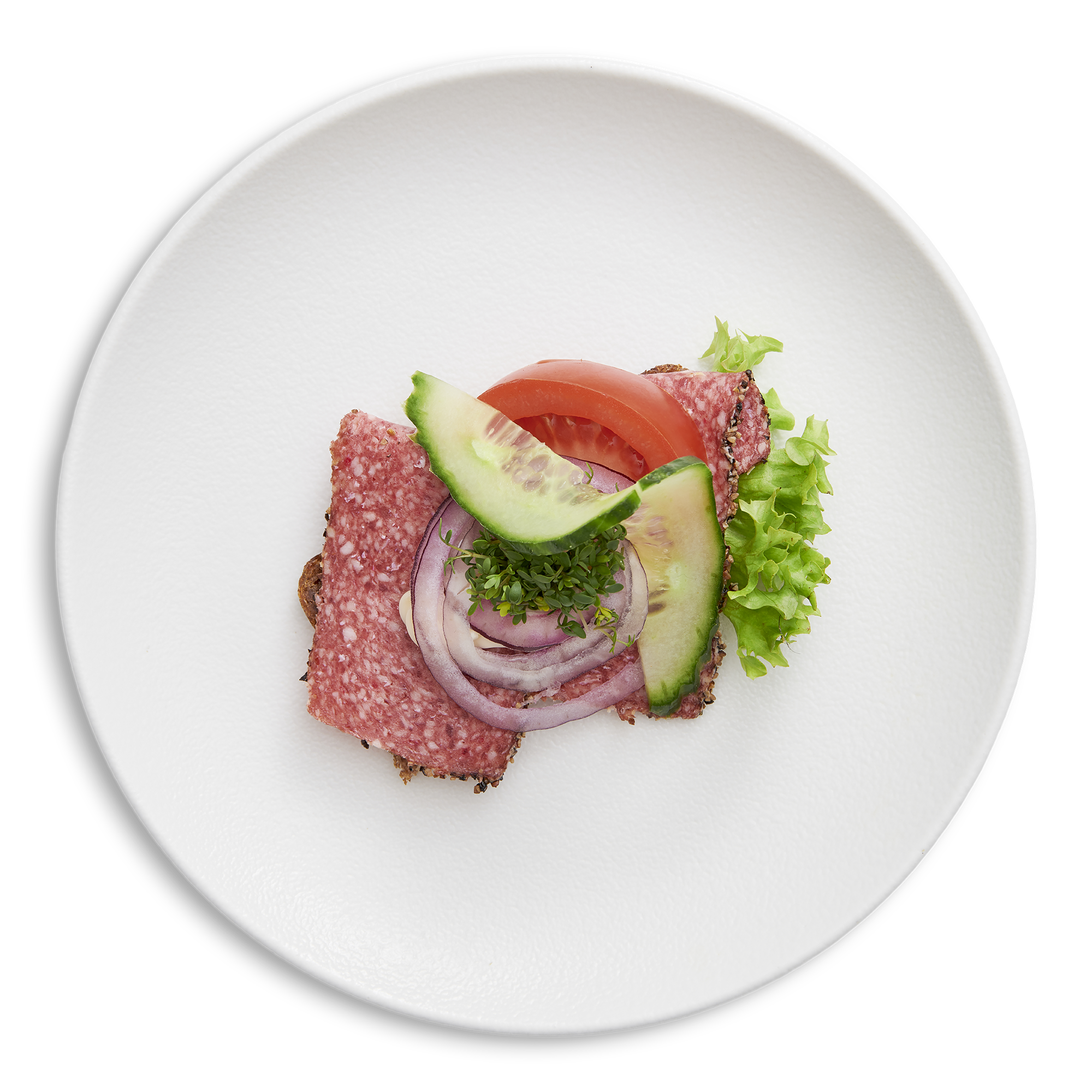 Peberspegepølse m. Mayonaise & Rødløg