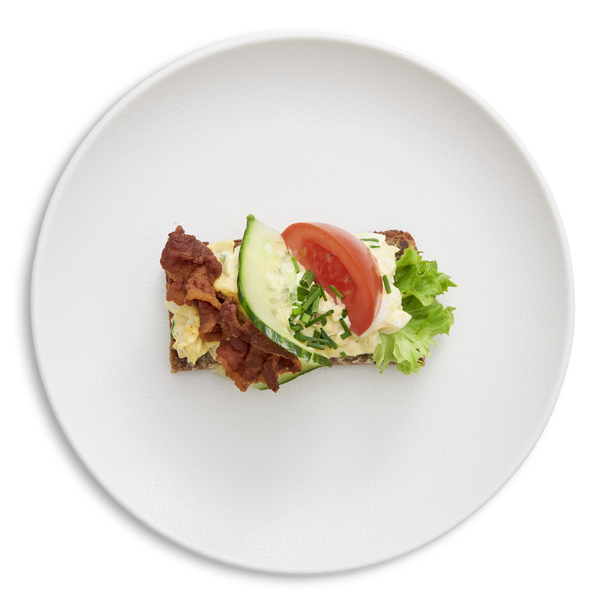 Æggesalat m. Bacon