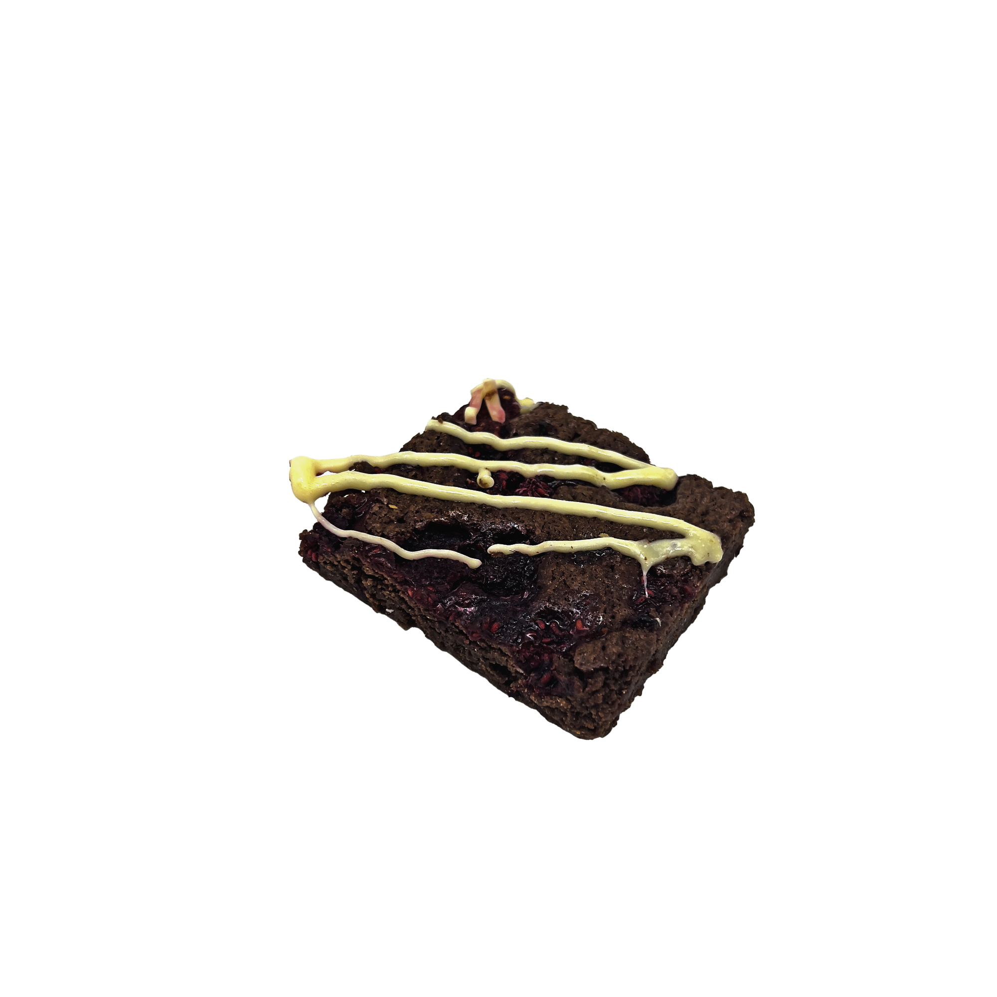 Brownie m. hindbær