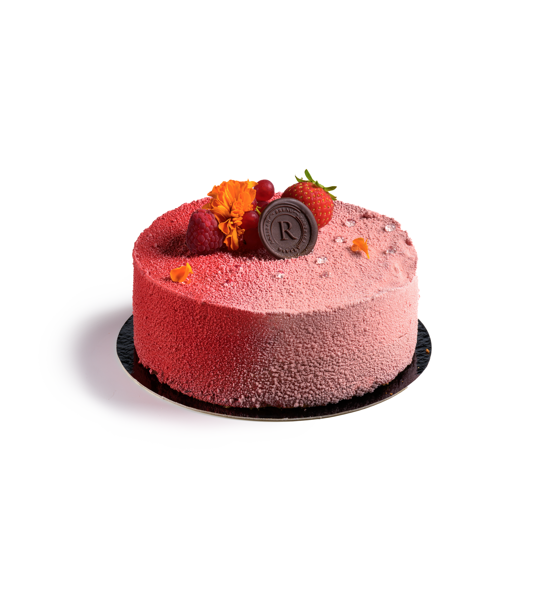 Jordbær og rabarber mousse