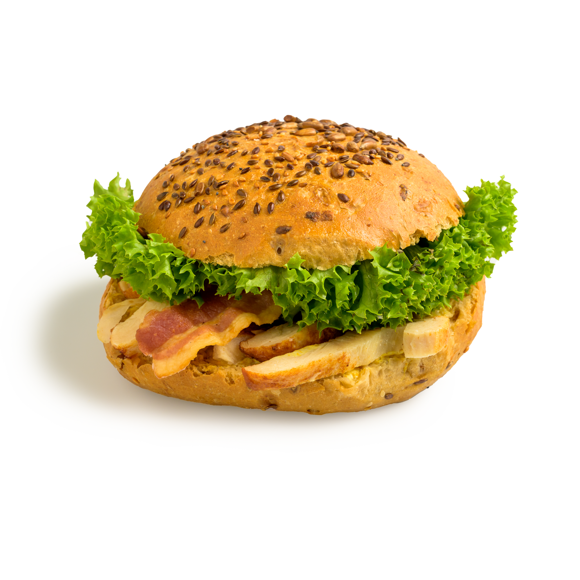 Sandwich m. kylling og bacon