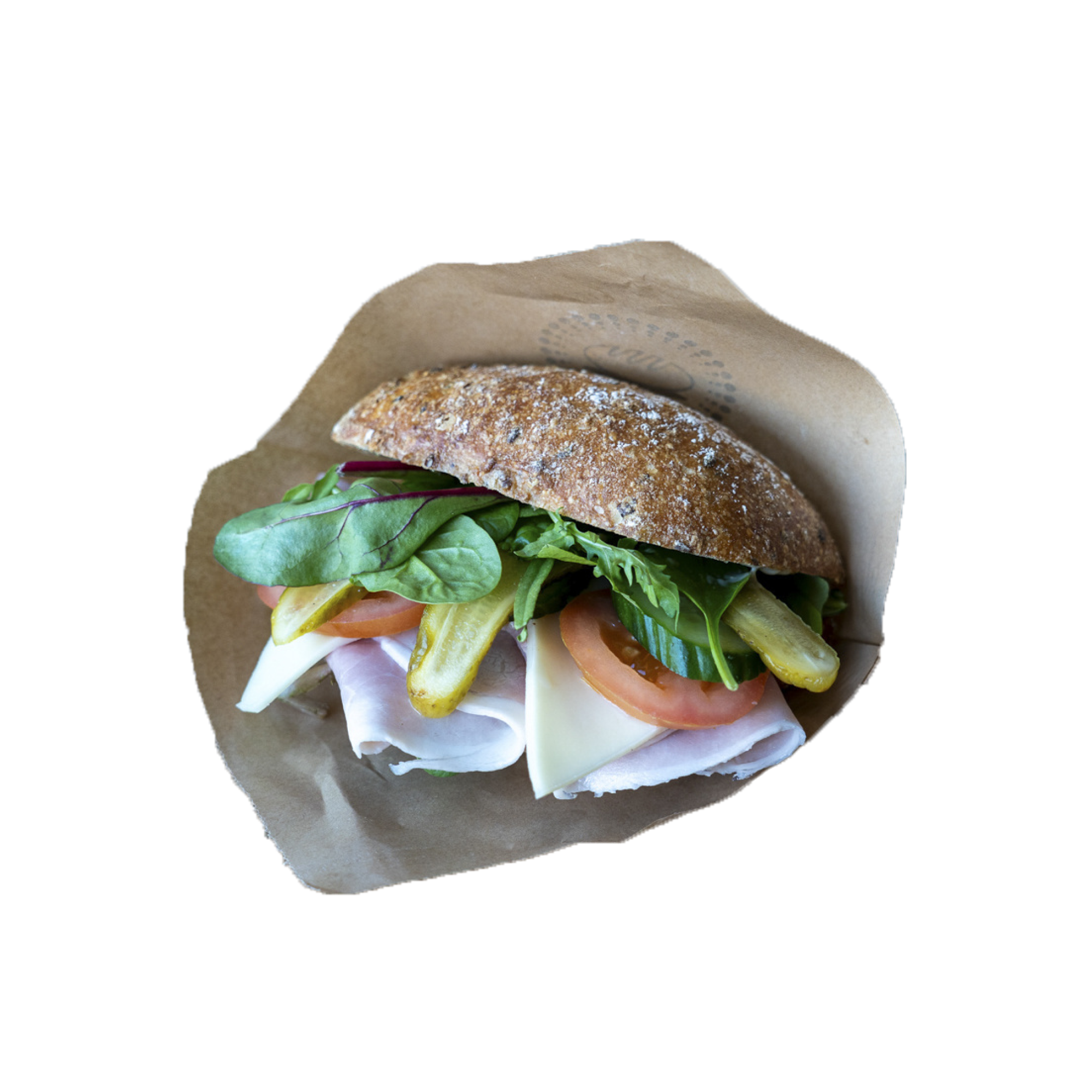 Sandwich m. skinke & ost