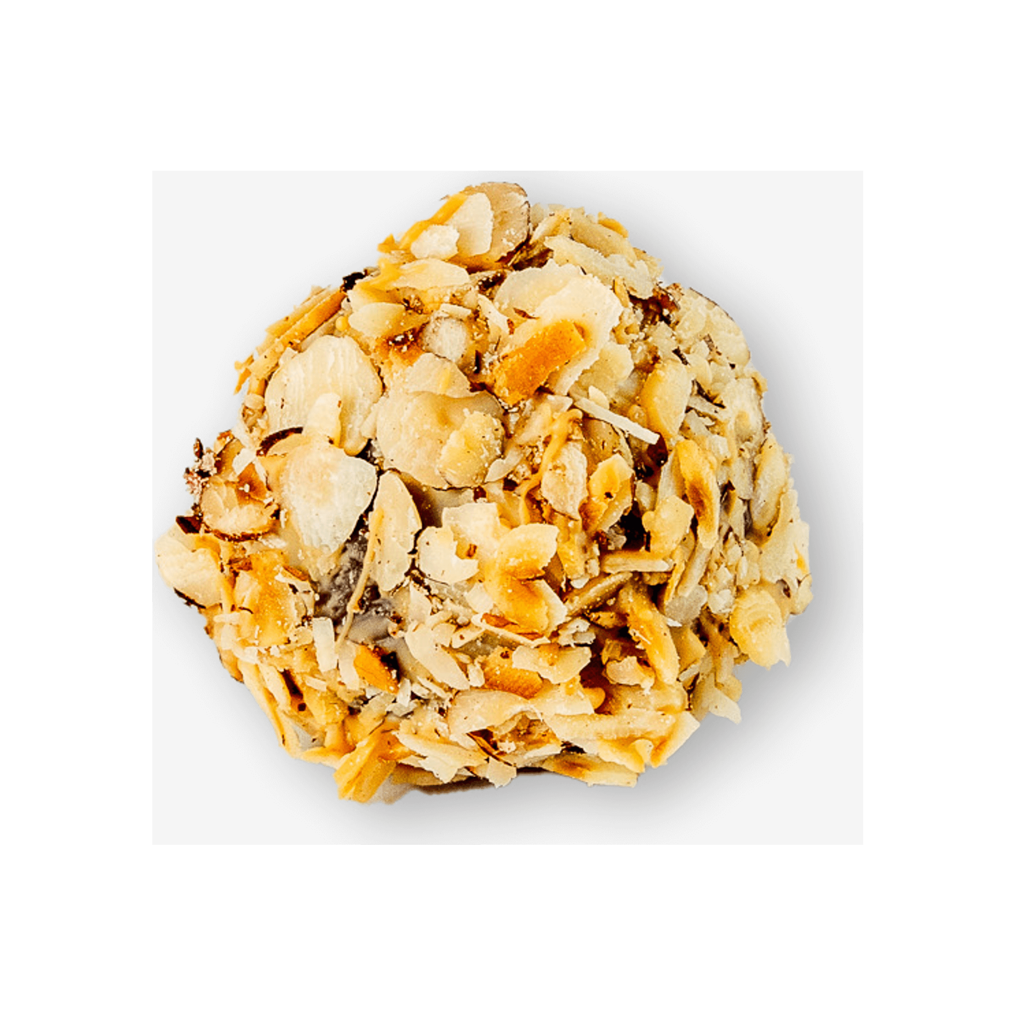 Luksus romkugle m. belgisk mørk chokolade & hasselflager