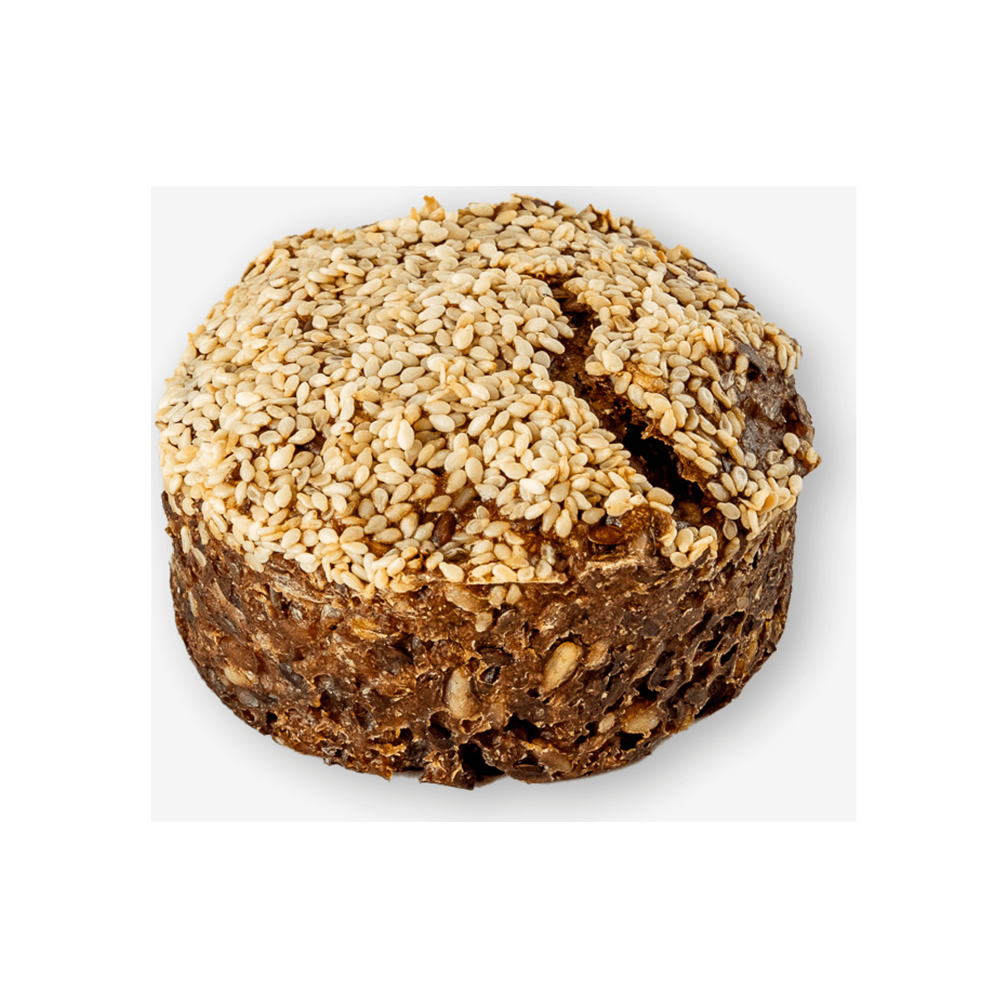 Rugbrødsbolle m. sesam